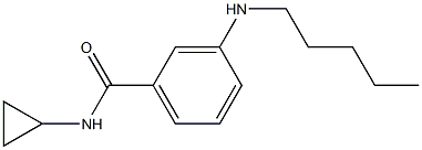 N-cyclopropyl-3-(pentylamino)benzamide Struktur