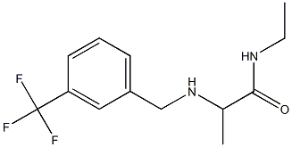 N-ethyl-2-({[3-(trifluoromethyl)phenyl]methyl}amino)propanamide Struktur