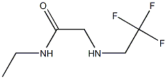 N-ethyl-2-[(2,2,2-trifluoroethyl)amino]acetamide Struktur