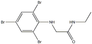 N-ethyl-2-[(2,4,6-tribromophenyl)amino]acetamide Struktur