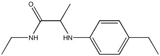 N-ethyl-2-[(4-ethylphenyl)amino]propanamide Struktur