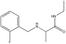 N-ethyl-2-{[(2-fluorophenyl)methyl]amino}propanamide Struktur