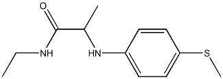 N-ethyl-2-{[4-(methylsulfanyl)phenyl]amino}propanamide Struktur