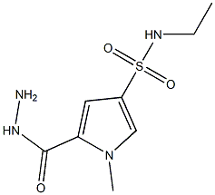 N-ethyl-5-(hydrazinocarbonyl)-1-methyl-1H-pyrrole-3-sulfonamide Struktur