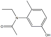 N-ethyl-N-(5-hydroxy-2-methylphenyl)acetamide Struktur