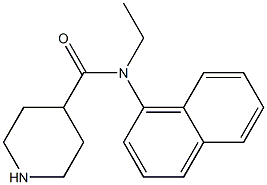 N-ethyl-N-(naphthalen-1-yl)piperidine-4-carboxamide Struktur