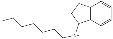 N-heptyl-2,3-dihydro-1H-inden-1-amine Struktur