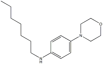 N-heptyl-4-(morpholin-4-yl)aniline Struktur