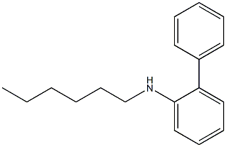 N-hexyl-2-phenylaniline Struktur