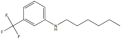 N-hexyl-3-(trifluoromethyl)aniline Struktur