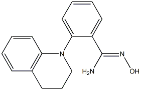 N'-hydroxy-2-(1,2,3,4-tetrahydroquinolin-1-yl)benzene-1-carboximidamide Struktur