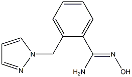 N'-hydroxy-2-(1H-pyrazol-1-ylmethyl)benzenecarboximidamide Struktur