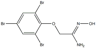 N'-hydroxy-2-(2,4,6-tribromophenoxy)ethanimidamide Struktur