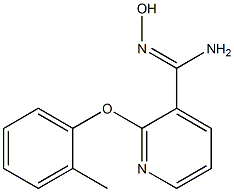 N'-hydroxy-2-(2-methylphenoxy)pyridine-3-carboximidamide Struktur