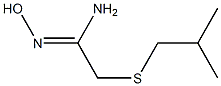 N'-hydroxy-2-[(2-methylpropyl)sulfanyl]ethanimidamide Struktur