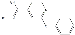 N'-hydroxy-2-phenoxypyridine-4-carboximidamide Struktur