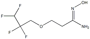 N'-hydroxy-3-(2,2,3,3-tetrafluoropropoxy)propanimidamide Struktur