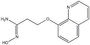 N'-hydroxy-3-(quinolin-8-yloxy)propanimidamide Struktur