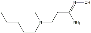 N'-hydroxy-3-[methyl(pentyl)amino]propanimidamide Struktur