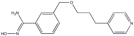 N'-hydroxy-3-{[3-(pyridin-4-yl)propoxy]methyl}benzene-1-carboximidamide Struktur