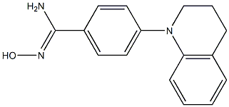 N'-hydroxy-4-(1,2,3,4-tetrahydroquinolin-1-yl)benzene-1-carboximidamide Struktur