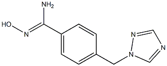 N'-hydroxy-4-(1H-1,2,4-triazol-1-ylmethyl)benzenecarboximidamide Struktur