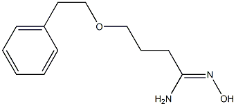 N'-hydroxy-4-(2-phenylethoxy)butanimidamide Struktur