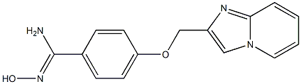 N'-hydroxy-4-(imidazo[1,2-a]pyridin-2-ylmethoxy)benzenecarboximidamide Struktur