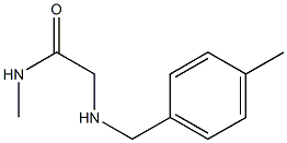 N-methyl-2-{[(4-methylphenyl)methyl]amino}acetamide Struktur