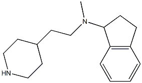 N-methyl-N-[2-(piperidin-4-yl)ethyl]-2,3-dihydro-1H-inden-1-amine Struktur