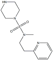 N-methyl-N-[2-(pyridin-2-yl)ethyl]piperazine-1-sulfonamide Struktur