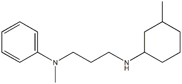 N-methyl-N-{3-[(3-methylcyclohexyl)amino]propyl}aniline Struktur