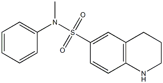 N-methyl-N-phenyl-1,2,3,4-tetrahydroquinoline-6-sulfonamide Struktur