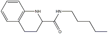 N-pentyl-1,2,3,4-tetrahydroquinoline-2-carboxamide Struktur