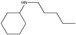 N-pentylcyclohexanamine Struktur