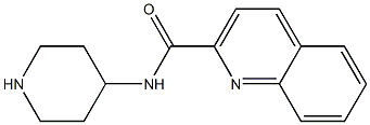 N-piperidin-4-ylquinoline-2-carboxamide Struktur