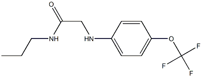 N-propyl-2-{[4-(trifluoromethoxy)phenyl]amino}acetamide Struktur