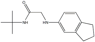 N-tert-butyl-2-(2,3-dihydro-1H-inden-5-ylamino)acetamide Struktur