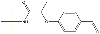 N-tert-butyl-2-(4-formylphenoxy)propanamide Struktur