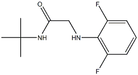 N-tert-butyl-2-[(2,6-difluorophenyl)amino]acetamide Struktur