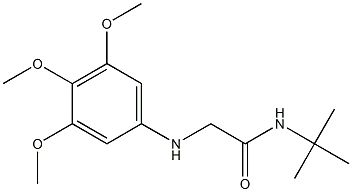 N-tert-butyl-2-[(3,4,5-trimethoxyphenyl)amino]acetamide Struktur