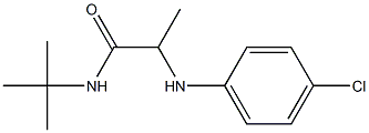 N-tert-butyl-2-[(4-chlorophenyl)amino]propanamide Struktur