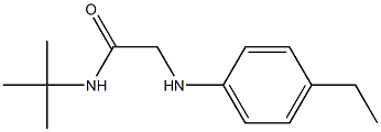 N-tert-butyl-2-[(4-ethylphenyl)amino]acetamide Struktur