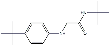 N-tert-butyl-2-[(4-tert-butylphenyl)amino]acetamide Struktur