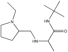 N-tert-butyl-2-{[(1-ethylpyrrolidin-2-yl)methyl]amino}propanamide Struktur