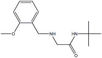 N-tert-butyl-2-{[(2-methoxyphenyl)methyl]amino}acetamide Struktur