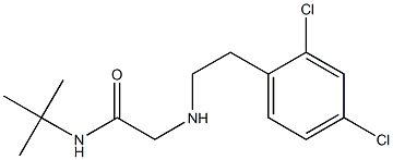 N-tert-butyl-2-{[2-(2,4-dichlorophenyl)ethyl]amino}acetamide Struktur