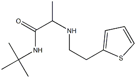 N-tert-butyl-2-{[2-(thiophen-2-yl)ethyl]amino}propanamide Struktur