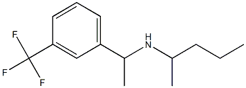 pentan-2-yl({1-[3-(trifluoromethyl)phenyl]ethyl})amine Struktur