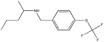 pentan-2-yl({4-[(trifluoromethyl)sulfanyl]phenyl}methyl)amine Struktur